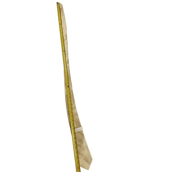 Michael Kors Mens Solid Beige Formal Tie 100% Silk - Picture 9 of 10